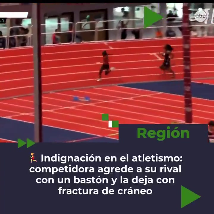 逆天?美国一选手赛中遭对手直接用接力棒击打头部，或颅骨骨折