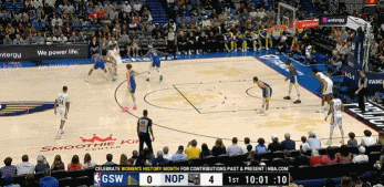 有点蒙?!勇士对阵多主力缺阵的鹈鹕 上来就被对手轰出7-0!